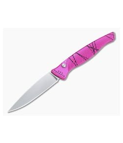 Piranha P16 DNA Mirror S30V Hot Pink Slim Button Lock Automatic - PRN-16PK 1