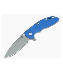 Hinderer XM-18 3.5 Skinny Hollow Ground Slicer Blue G10 WF - HK-1717 1