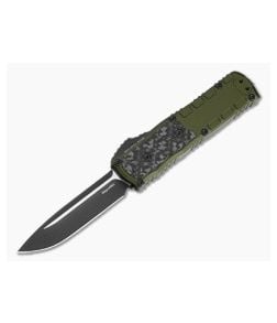 Guardian Tactical Mini Apex OD Green Aluminum Frag Carbon Fiber Inlay MagnaMax Two Tone Black OTF Automatic Knife (3.10" Blade) 172211 ODG - GT-172211-ODG 1