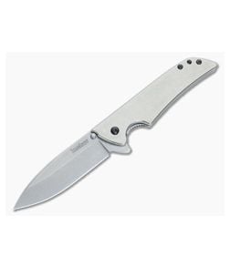 Flytanium Titanium Handled Kershaw Skyline 1760 Stonewash Plain - FT-1760-FLY 1