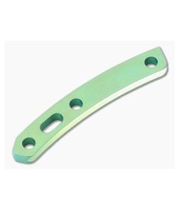 Hinderer XM-18 3.5 Titanium Backspacer Stonewash Green - HK-1771 1