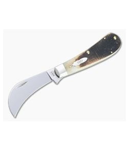 Case Hawkbill Pruner Sawcut Jig Barehead Amber Bone Slip Joint Folder 17896 - CA-17896 1
