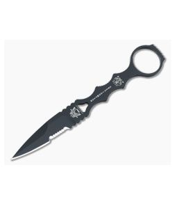 Benchmade SOCP Serrated Drop Point Black Fixed Blade Knife with Black Sheath 178SBK - BM-178SBK 1