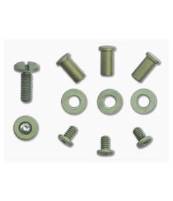 Hinderer Knives Complete Hardware Kit XM-18 3.5" Titanium Battle Green - HK-1805 1