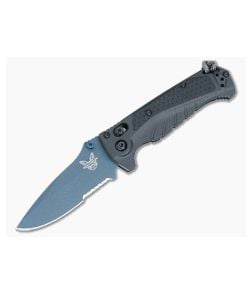 Benchmade 18065SBT-01 Mini Adira Part Serrated MagnaCut Tempest Gray Grivory - BM-18065SBT-01 1