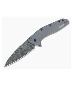 Kershaw Dividend Gray USA Damascus Folder 1812GRYDAM - KS-1812GRYDAM 1