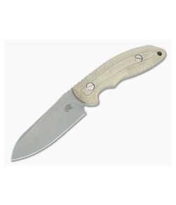 Hinderer Emmett Sheepsfoot Natural Micarta Working Finish - HK-1815 1