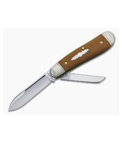 Northfield UN-X-LD #18 Beagle 2-Blade Natural Canvas Micarta - GEC-182216-NCM 1