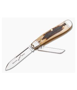 Northfield #18 Beagle 2-Blade Natural Stag Serialized - GEC-182216-NS-S 1