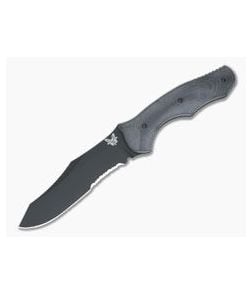 Benchmade Contego Osborne Black Serrated S30V Black G10 Fixed Blade 183SBK - BM-183SBK 1