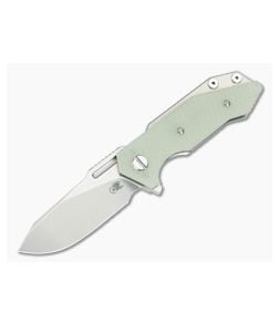 Hinderer Halftrack Slicer Translucent Green G10 Stonewash - HK-1843 1
