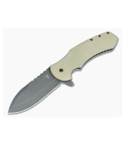 Sam Eddleman Gladiator Flipper Tan G10 N690 - CU-1892 1