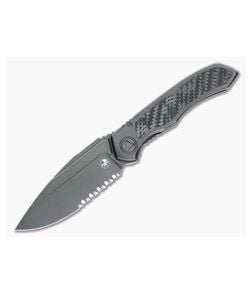 Microtech Anax Part Serrated Drop Point - MT-190C-2-DLCTCFITI 1