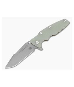 Hinderer Eklipse 3.5 Skinny Fullered Harpoon Spanto Translucent Green G10 Battle Bronze - HK-1931 1