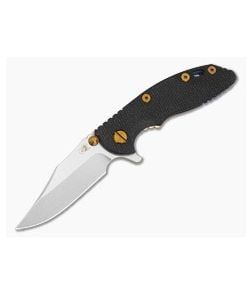 Hinderer XM-18 3" Bowie Flipper Black G10 Rainbow Titanium and Stonewash 20CV Folding Knife (3.00") - HK-1947 1