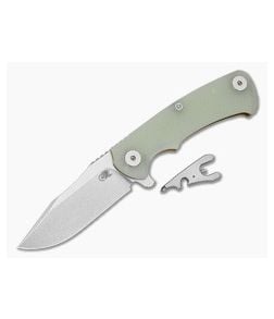 Hinderer Project X Clip Point Translucent G10 Bronze Anodized Titanium and Stonewash S45VN Folding Knife (3.66") - HK-1956 1