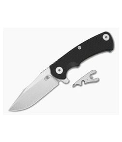 Hinderer Project X Clip Point Black G10 Blue Anodized Titanium and Stonewash S45VN Folding Knife (3.66") - HK-1958 1