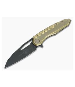 Microtech Brass Sigil MK6 Flipper Bronzed Titanium DLC M390 - MT-196-1DLCBR 1