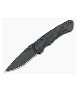 Spartan Blades Akribis "Black Out" Black Handle w/Carbon Fiber - SB-1BKBKCF 1