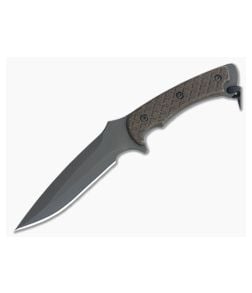 Spartan Blades Ares Fighter Black Blade Green Micarta Black Kydex - SB-1BKGRKYBK 1