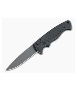 Piranha P1 Pocket Tactical PVD 154CM Black Button Lock Automatic - PRN-1BKT 1