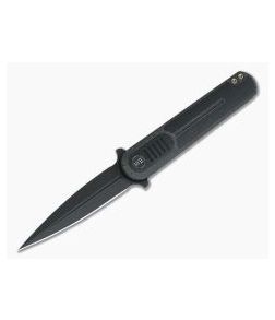 WE Knives Angst Lundquist Carbon Fiber Black G10 Black S35VN Dagger Liner Lock Flipper 2002C - WE-2002C 1