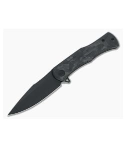 WE Knives Primoris Black Stonewashed 20CV Marbled Carbon Fiber Frame Lock Flipper WE20047B-1 - WE-WE20047B-1 1