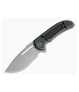 WE Knives 2007A Minax Recurve Stonewashed 20CV Bronze Titanium Frame Lock Flipper - WE-2007A 1