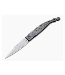 WE Knives 2008D Roman Stonewashed S35VN Tiger Stripe Titanium Frame Lock Front Flipper - WE-2008D 1
