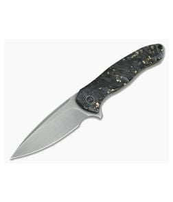 WE Knives Kitefin LE Gold Shred Carbon Fiber Resin 20CV Titanium Frame Lock Flipper 2009A - WE-2009A 1