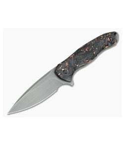 WE Knives Kitefin LE Copper Shred Carbon Fiber Resin 20CV Titanium Frame Lock Flipper 2009B - WE-2009B 1