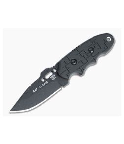 TOPS C.A.T. Black Hunters Point Cryptic Cyber Black G10 Fixed Blade 200H-01 - TP-200H-01 1