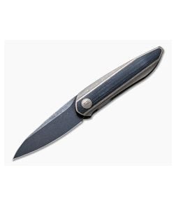 WE Knives 2010C Black Void Opus Black Stonewashed 20CV G10 Bronze Titanium Front Flipper - WE-2010C 1