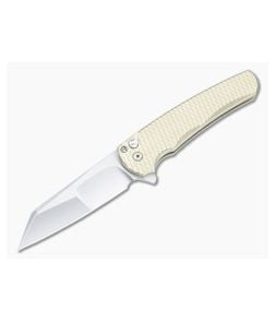 Protech Malibu Custom Flipper Dragon Scale Bronze Aluminum Irie Hand Ground Reverse Tanto Blade 2023-MALIBU-016 - PT-2023-MALIBU-016 1