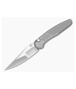 Protech Avalon Custom Knurled Grey Handle Mirror Blade - PT-2026AVALON-CUSTOM004 1