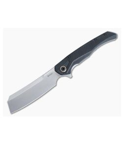Kershaw Strata Cleaver Textured Black G10 and Steel Frame Lock Handle Stonewash D2 Flipper 2078 - KS-2078 1