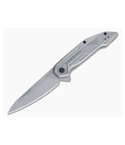 Kershaw Terran Blasted Drop Point Assisted Stainless Frame Lock Flipper 2080 - KS-2080 1