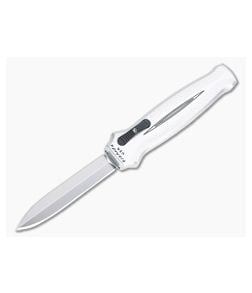 Piranha P20 Rated-X Double Edge Mirror 154CM Silver Double Action OTF Automatic - PRN-20S 1