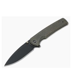 WE Knives Subjugator Black Stonewashed 20CV Bronze Titanium Frame Lock Flipper WE21014C-4 - WE-WE21014C-4 1
