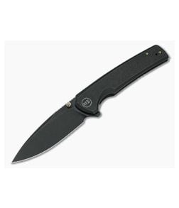 WE Knives Subjugator Black Stonewashed 20CV Black Titanium Frame Lock Flipper WE21014C-5 - WE-WE21014C-5 1