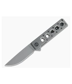 WE Knives Zinker Miscreant 3.0 Gray Stonewashed 20CV Gray Titanium Flipper 2101A - WE-2101A 1