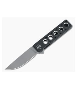 WE Knives Zinker Miscreant 3.0 Gray Stonewashed 20CV Black Titanium Flipper 2101B - WE-2101B 1