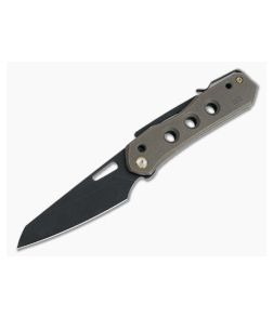 WE Knives x Snecx Vision R Superlock Black Stonewashed 20CV Bronze Titanium Folder WE21031-4 - WE-WE21031-4 1
