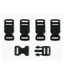 1/2" Black Side Release Buckle - 5 Pack - AC-210 1