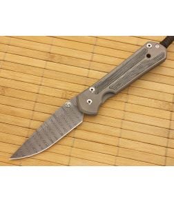 Chris Reeve Large Sebenza 21 Micarta Inlay Ladder Damascus - CRK-21SBLGMCLD 1