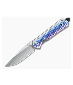 Chris Reeve Small Sebenza 21 Unique Graphic Blue Hue Droplets - CRK-S21-X032 1