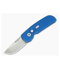 Protech Calmigo Blue CA Legal Automatic Satin 154CM 2203-BLUE - PT-2203-BLUE 1