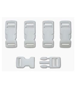 1/2" White Side Release Buckle - 5 Pack - AC-220W 1