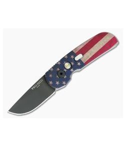 Protech Calmigo Limited Edition Vintage Flag CA Legal Automatic Black 154CM 2241 - PT-2241 1