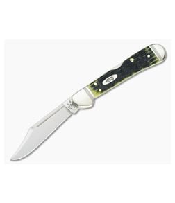 Case Mini Copperlock Crandall Olive Green Jigged Bone Back Lock 22545 - CA-22545 1